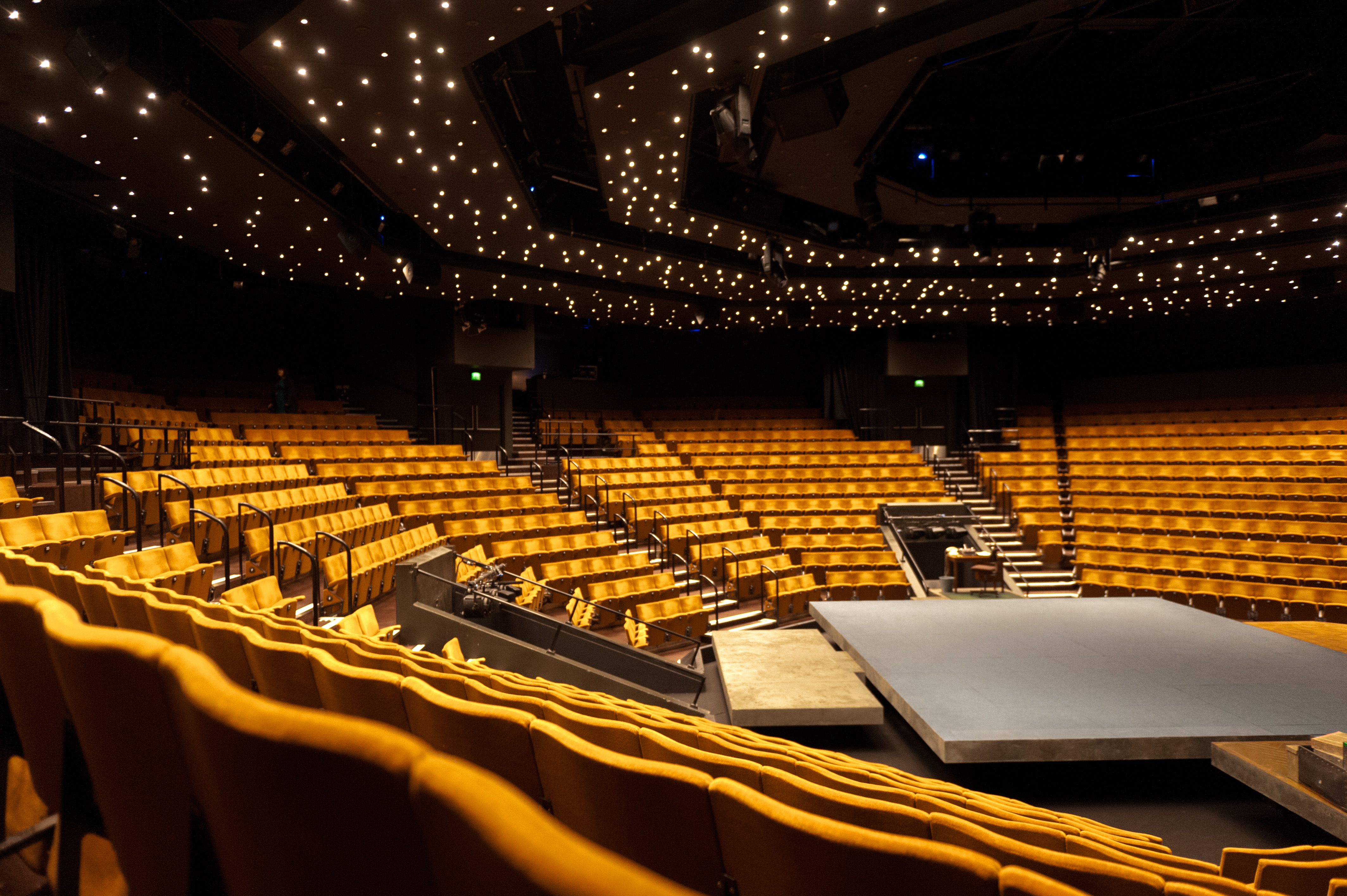 The interior of the Crucible Theatre.