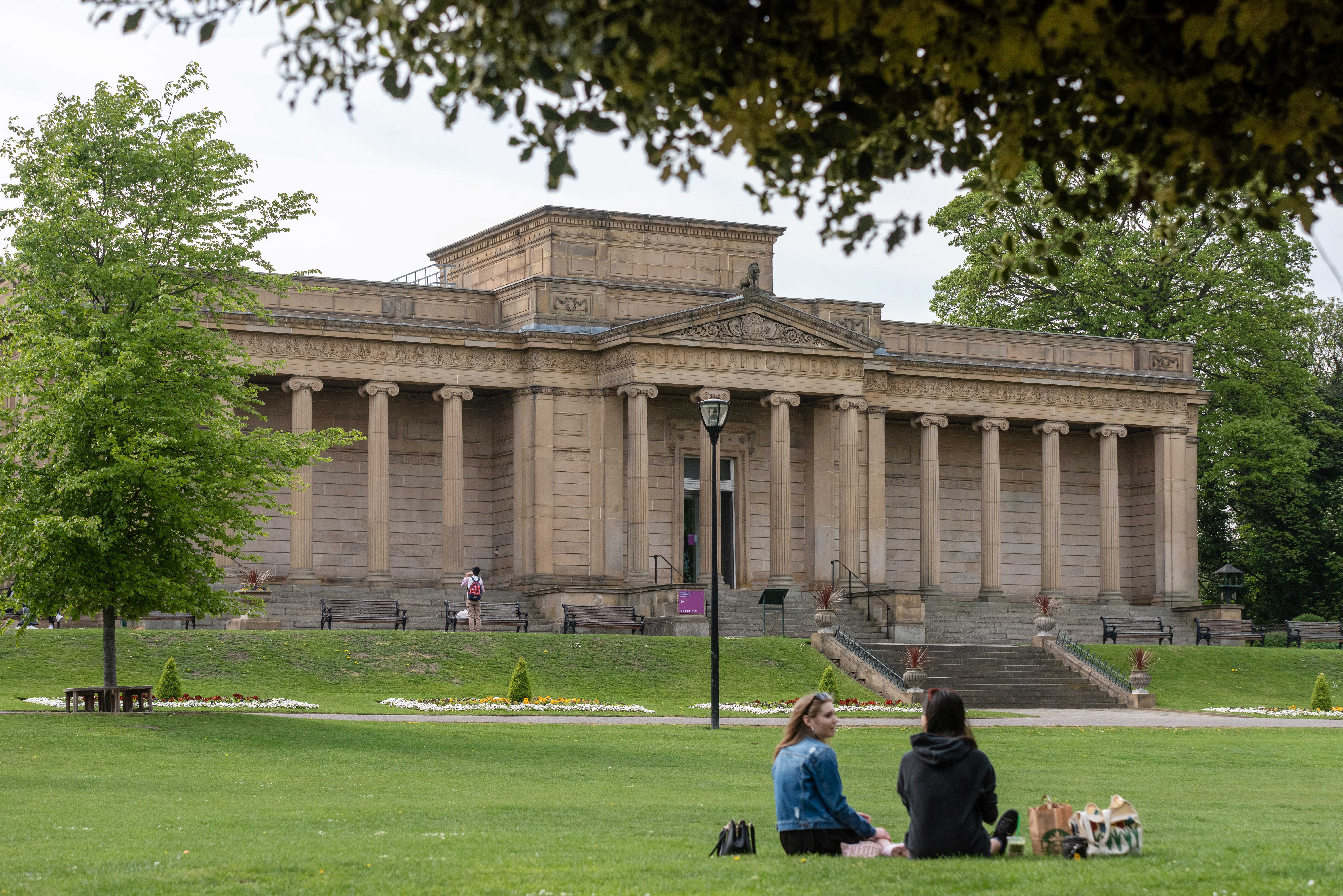 The exterior of the Weston Park Museum set in the grounds of Weston Park.