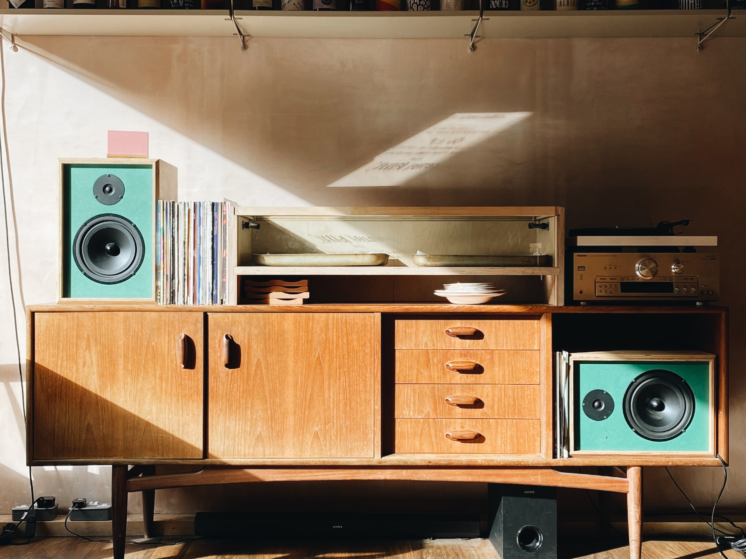 The interior of the coffee shop and restaurant Elm.