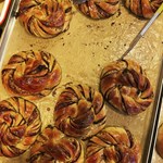 A tray of pastries at I Said Bread.