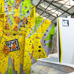 Climbing walls at The Foundry Climbing Centre.