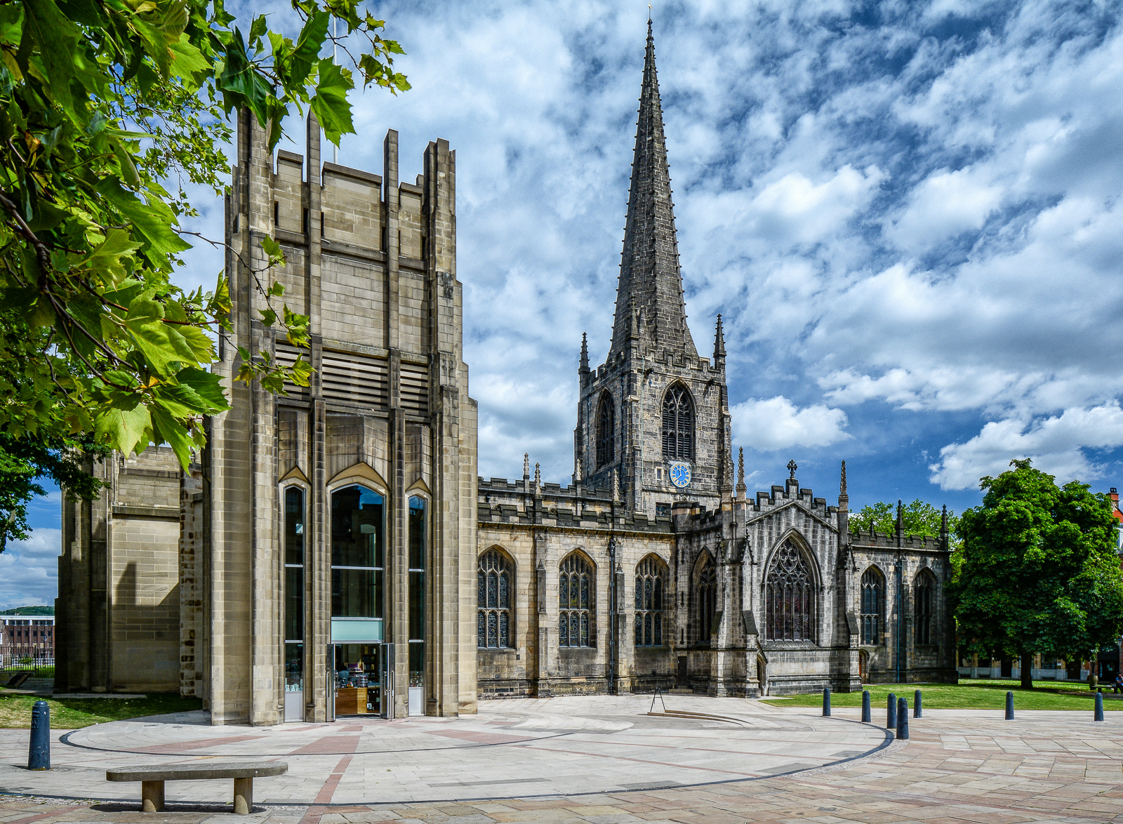 The exterior of Sheffield Cathedral.