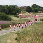 A charity run taking place in Manor Fields Park.