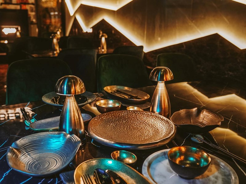 Sumptuous decor at Beju.