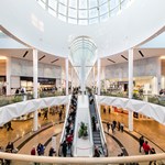 Inside the Meadowhall Shopping Centre.