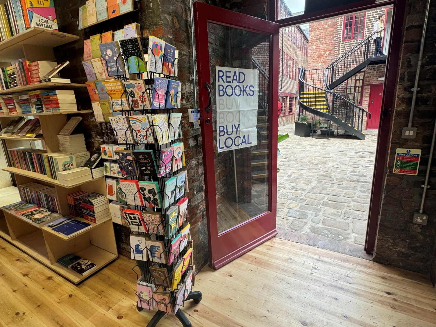 Inside a shop at Leah's Yard 