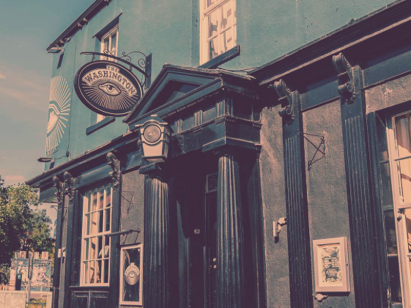 The exterior of The Washington.