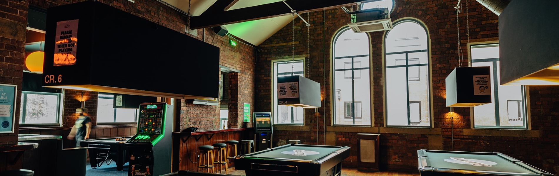 Pool tables at The Common Room.