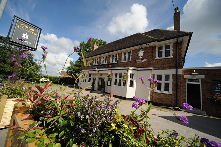 Exterior of The Cross Scythes.