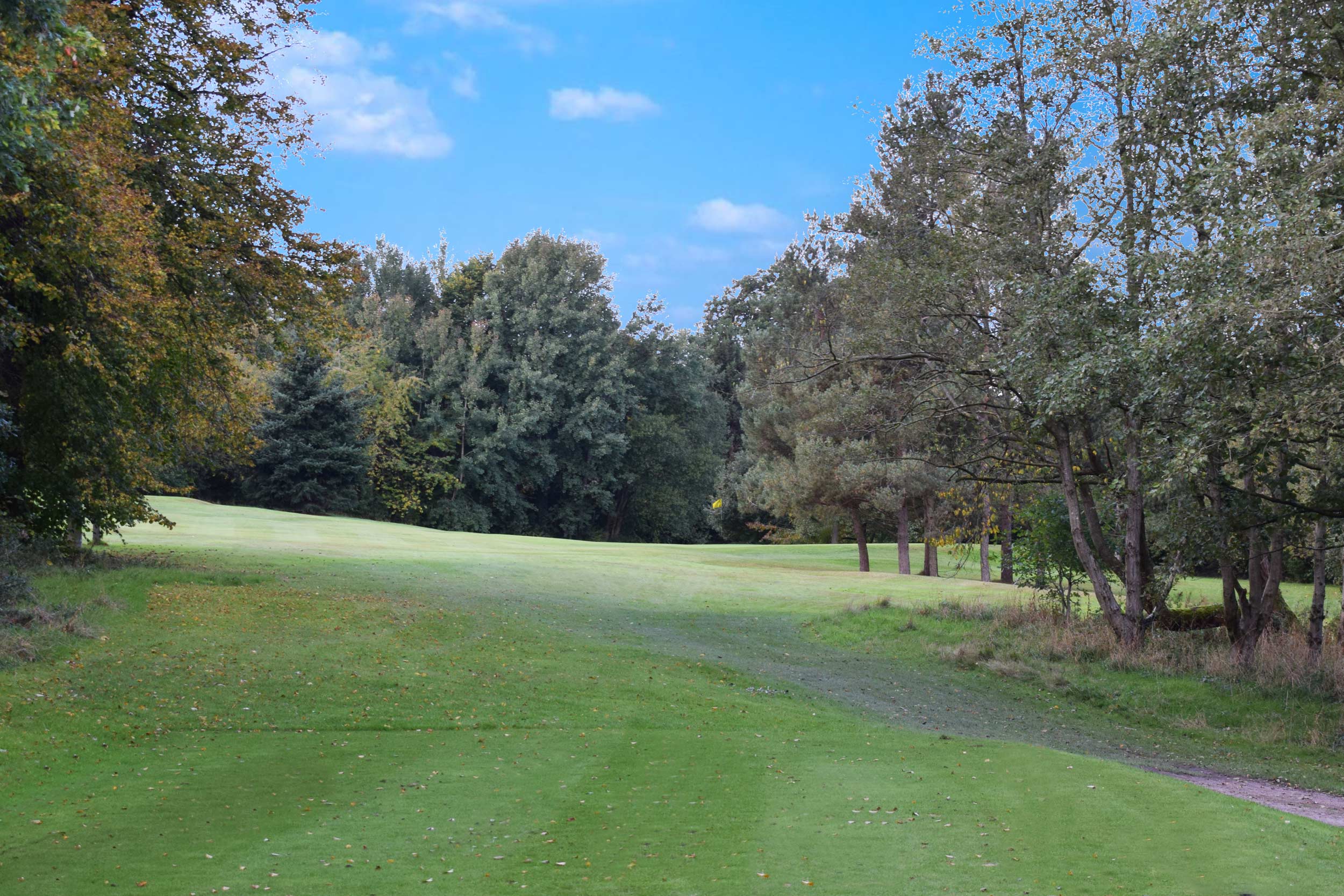 A fairway at Renishaw Park Golf Club.