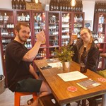 Two people enjoying a drink at the Craft & Berry.