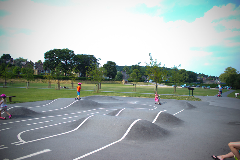 The pump track at Millhouses Park.