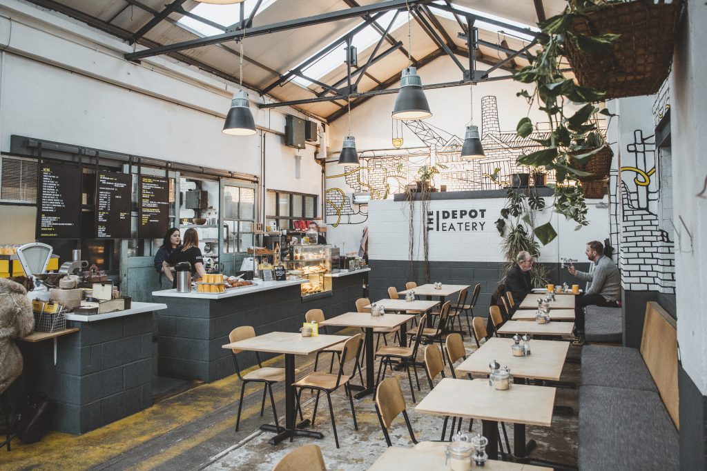 Inside The Depot Bakery.