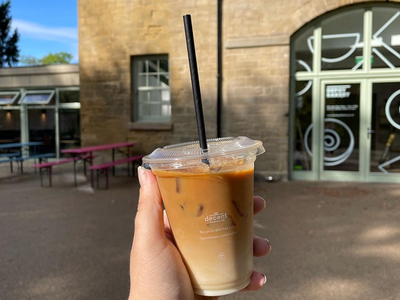 A coffee from The Coach House (Hillsborough Park).