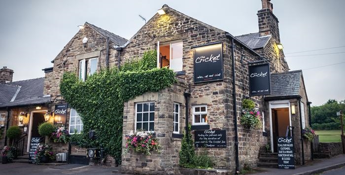 The exterior of The Cricket Inn.