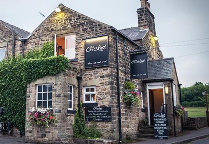 The exterior of The Cricket Inn.