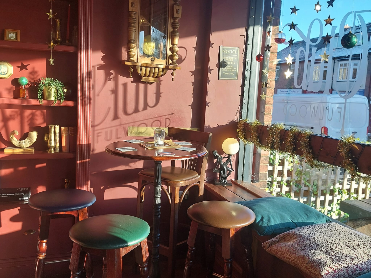 Interior of The Fulwood Ale Club.