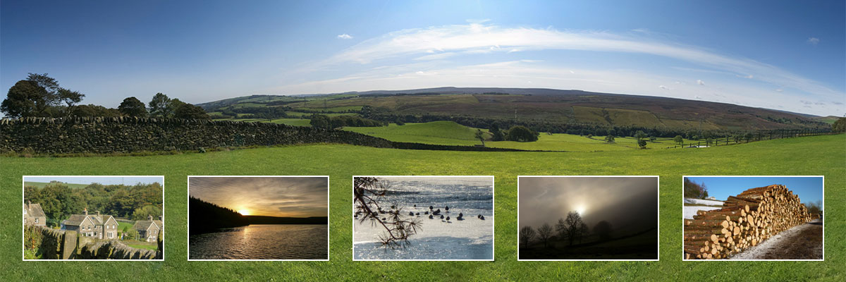 Compilation of images showing and exterior shots of The Old School House.