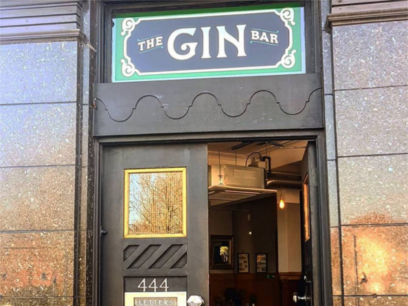The entrance to The Gin Bar at Vintedge.