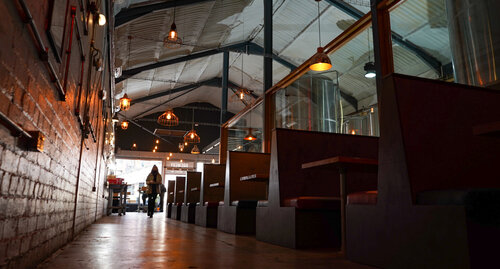 Interior of the Triple Point Brewery & Bar.