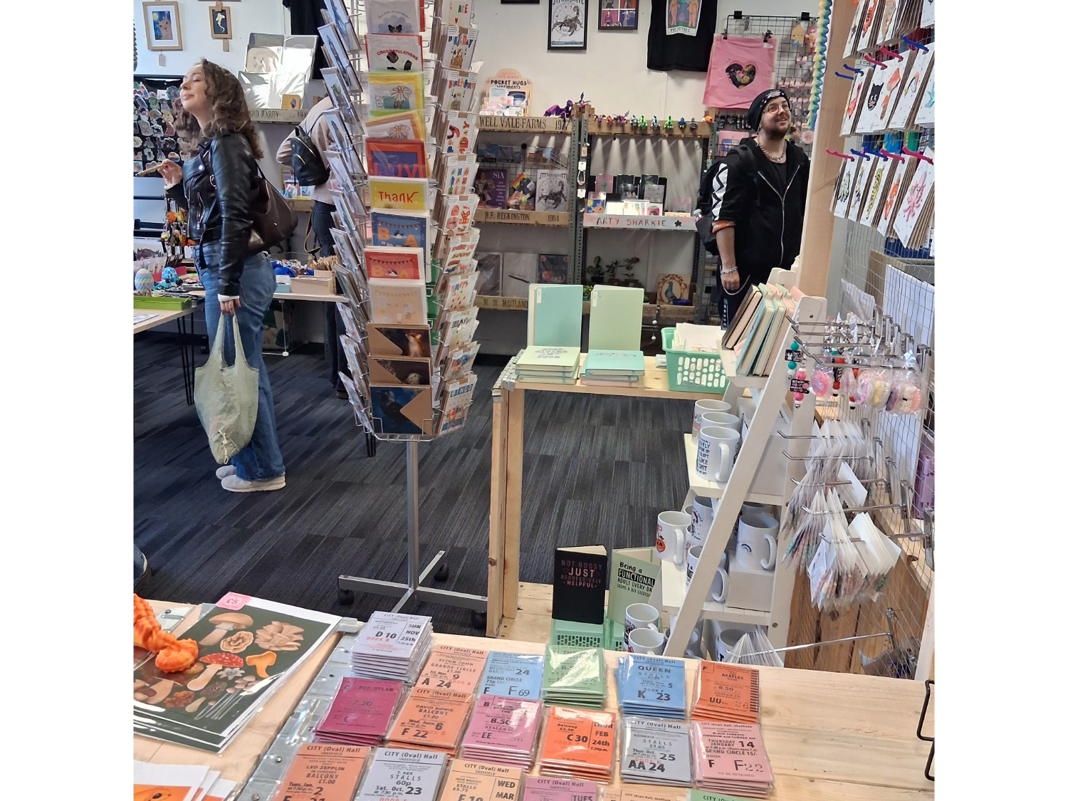 Interior of 7th Magpie, a little shop filled with lots of curious treasures from local makers, artists and designers.