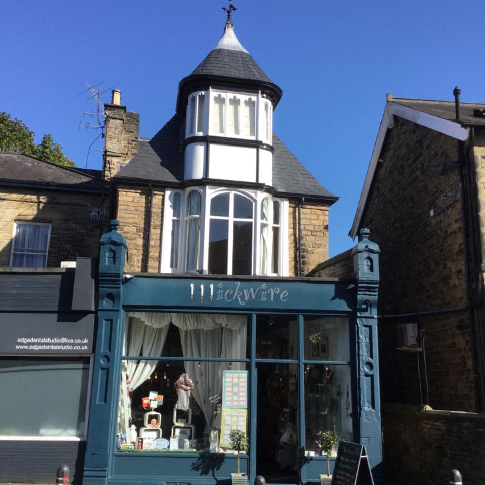 The exterior of the Wickwire shop.