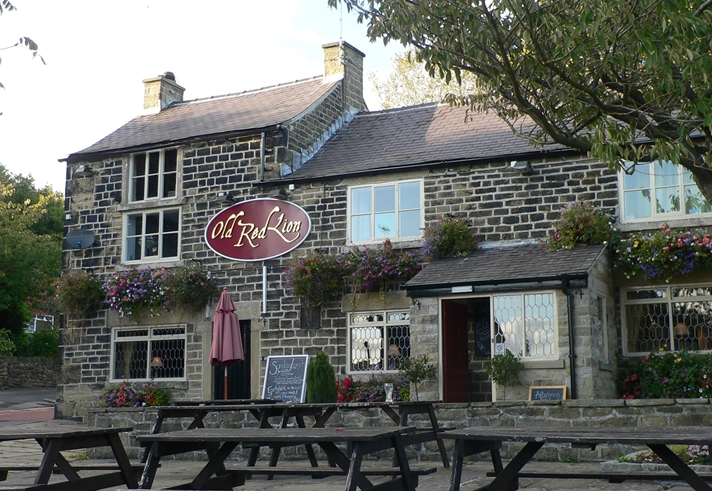 Exterior of The Old Red Lion.