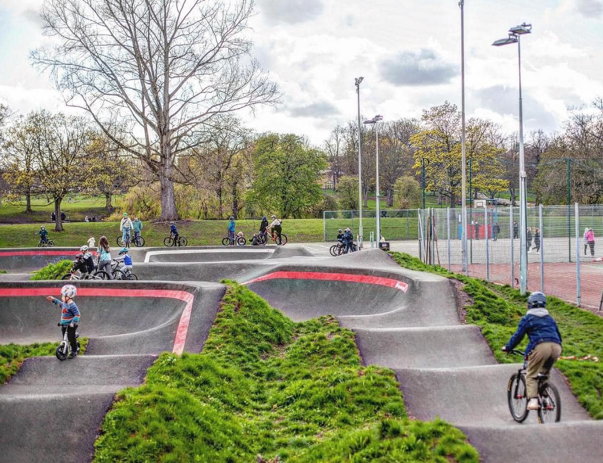 The Hillsborough Park Pump Track.
