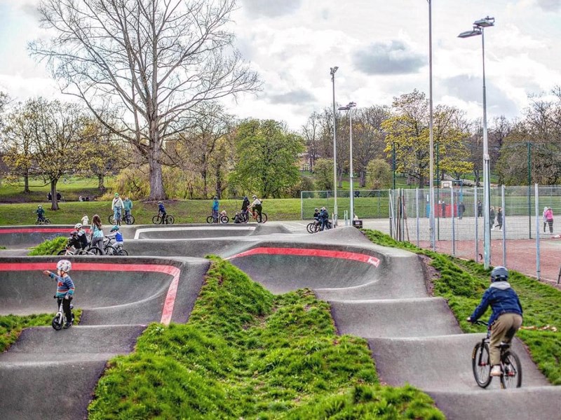 The Hillsborough Park Pump Track.