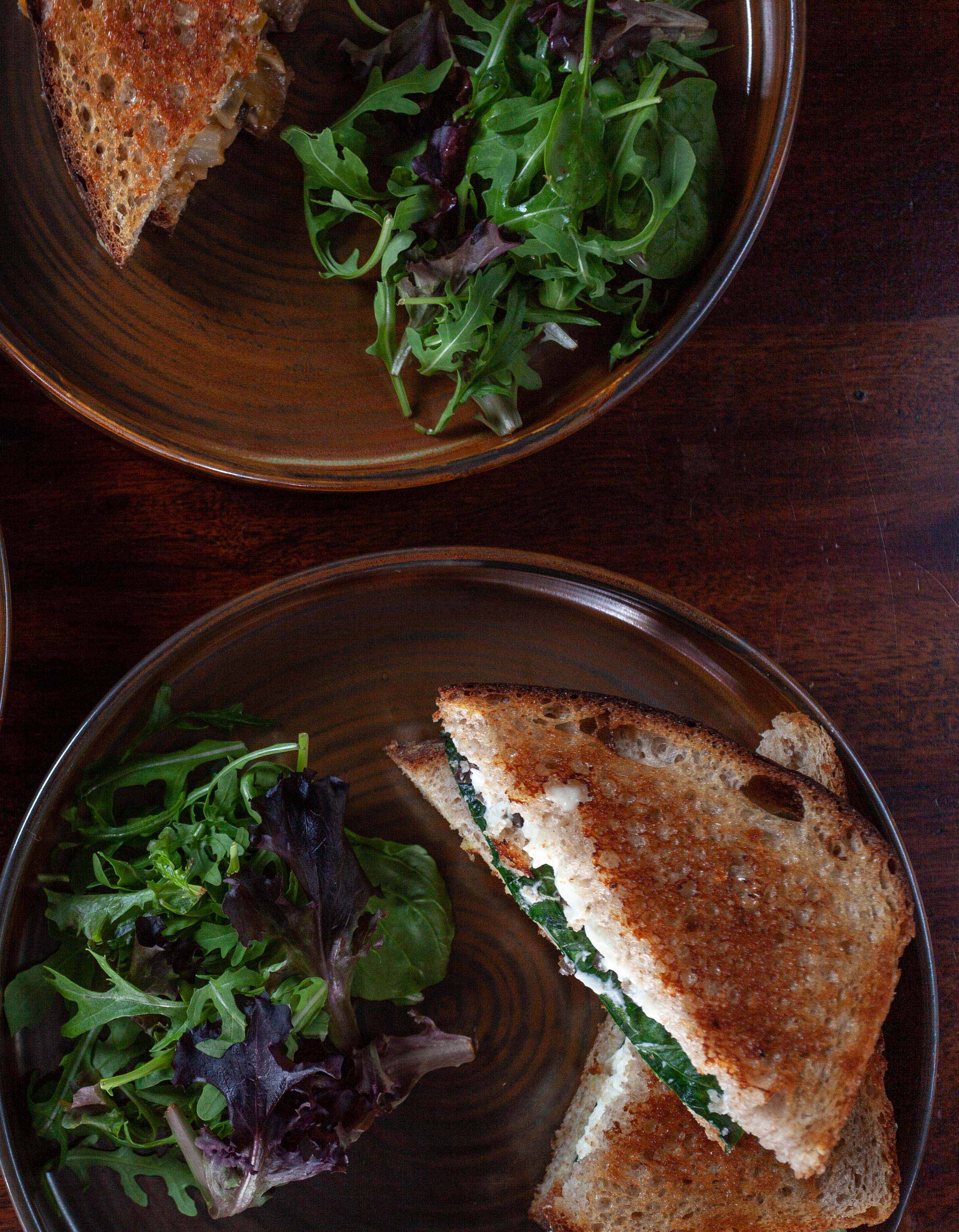 Toasted sandwiches at the Dead Donkey.