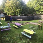 The beer garden at The Cremorne.