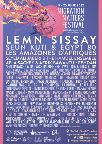 Migration Matters 2022 festival poster