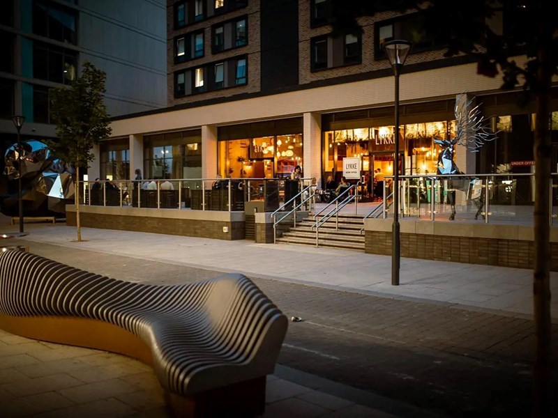 The exterior of LYKKE Sheffield.