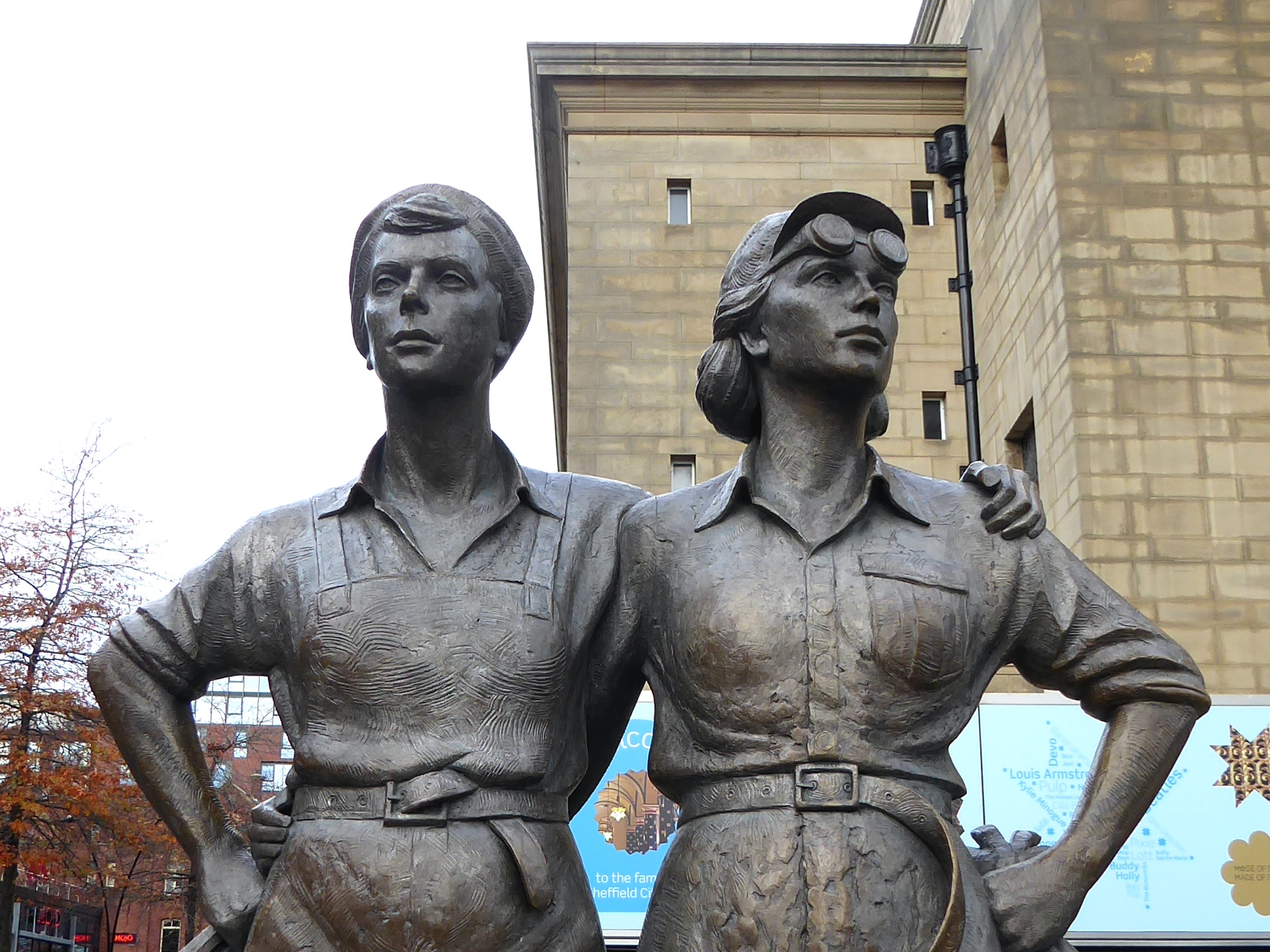 The Women Of Steel outside the Sheffield City Hall