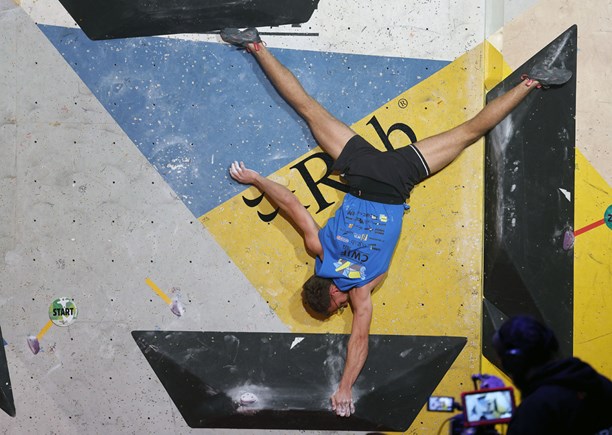 Climbing Works CWIF 2025 boulder problem cartwheel