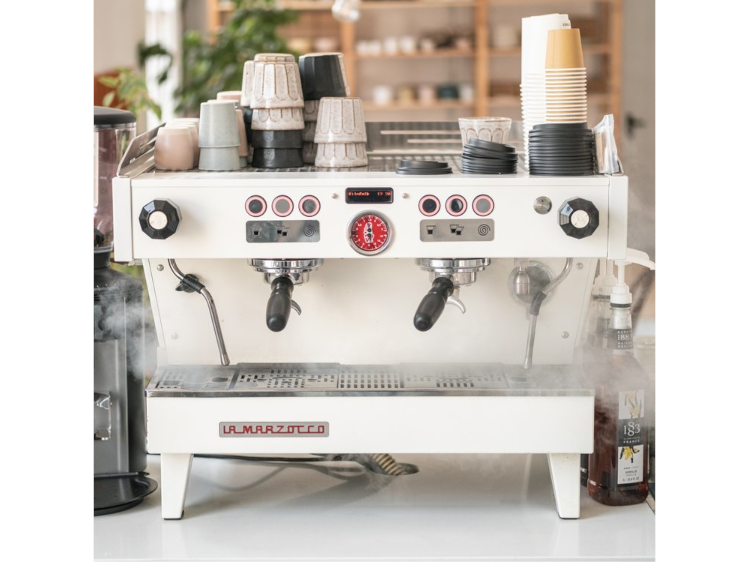 The coffee machine at Kilnfolk Coffee