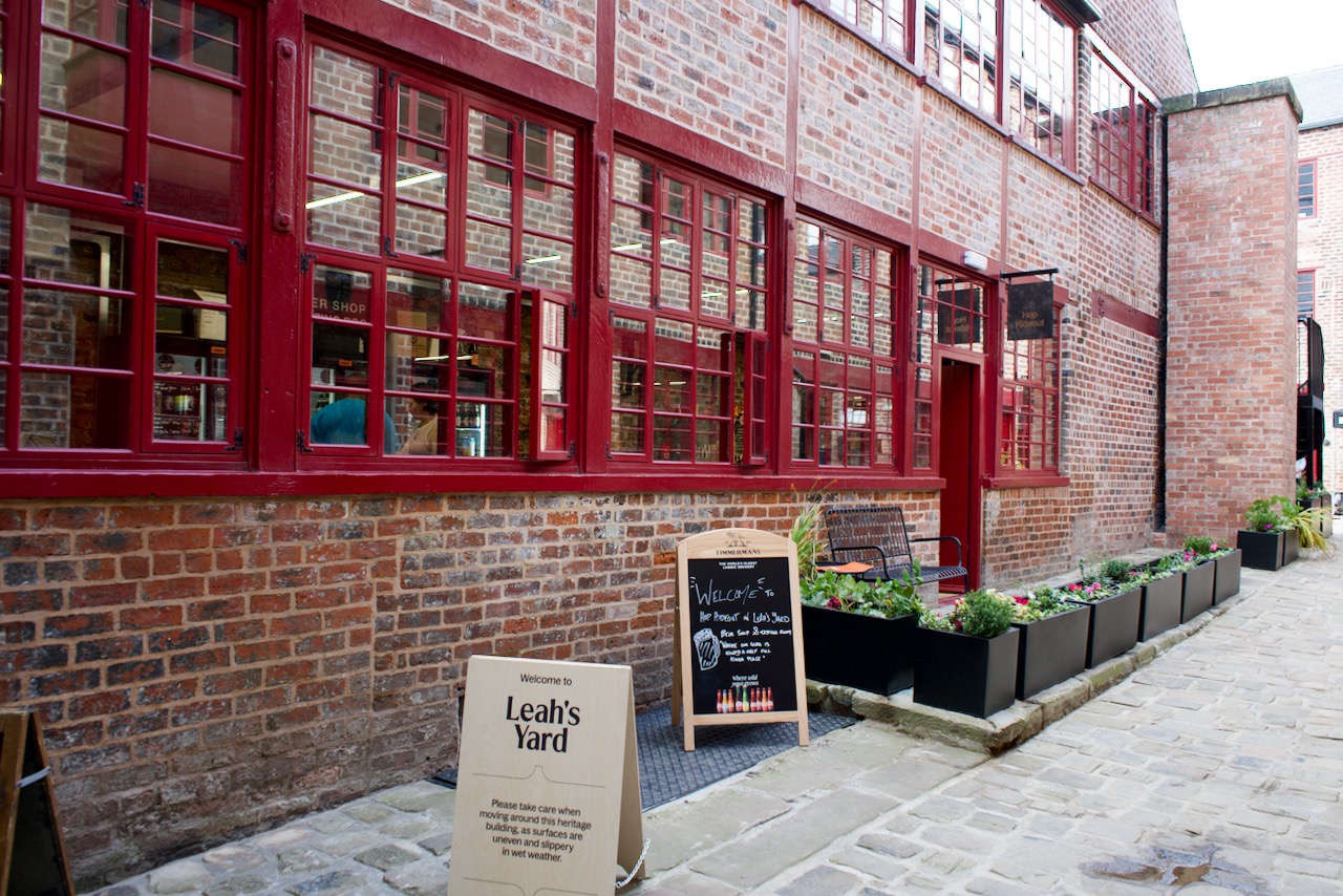 The exterior of Hop Hideout in Leah's Yard.