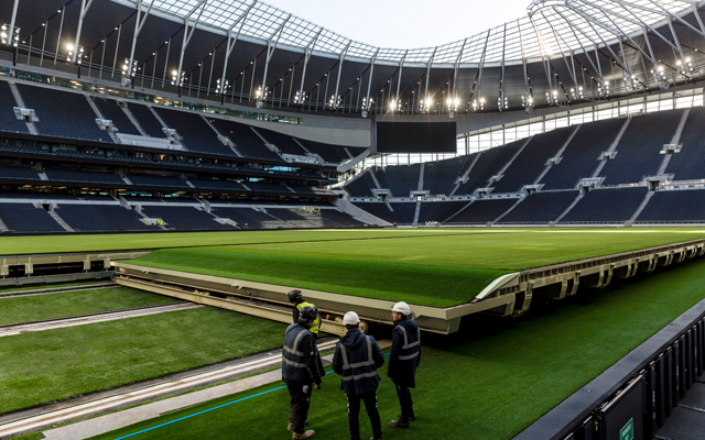 The retracting pitch at Tottenham Hotspur FC's ground. The technology that made it possible was was created by Sheffield business SCX.