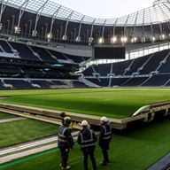 The retracting pitch at Tottenham Hotspur FC's ground. The technology that made it possible was was created by Sheffield business SCX.