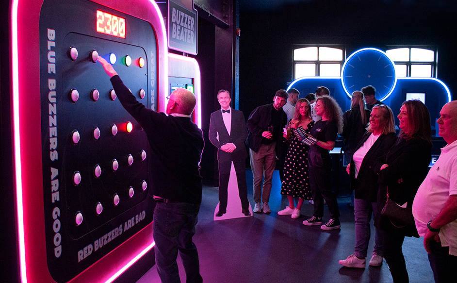  A group of people playing one of the games at Gameshow All Stars.