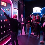 A group of people playing one of the games at Gameshow All Stars.