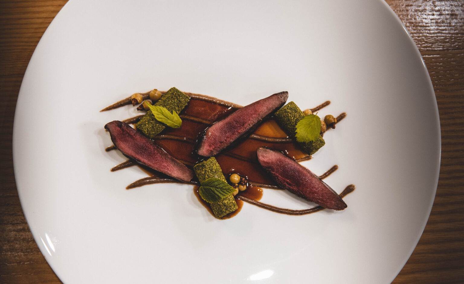 An exotic dish at Fischer’s Baslow Hall, an award-winning, stylish, boutique country house hotel and restaurant.