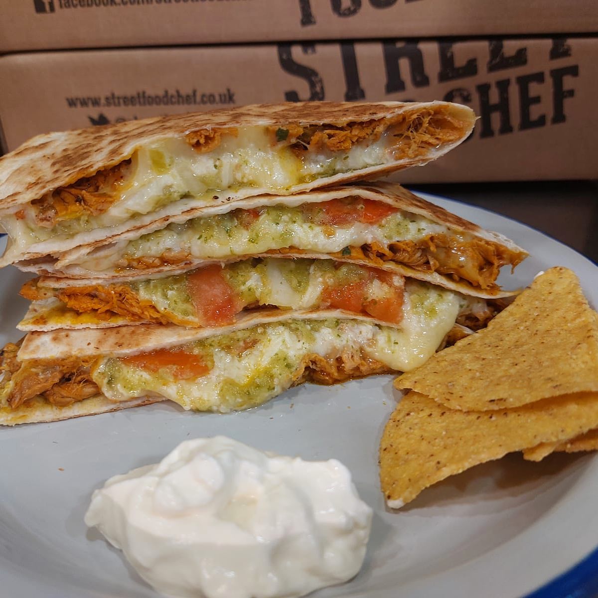 Quesadillas at The Street Food Chef.