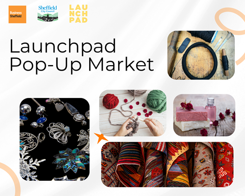 flyer with the inscription "launchpad pop-up Market"