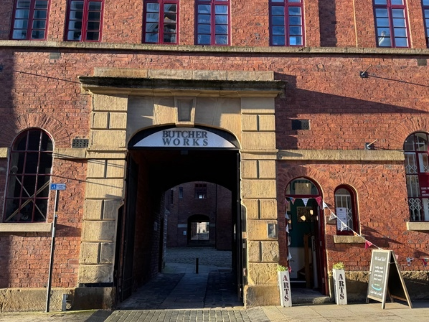 The entrance to the Butchers Works.