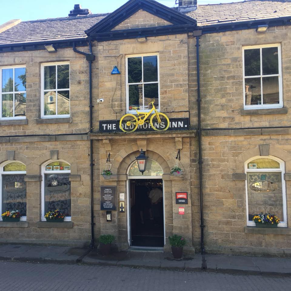Exterior of The Old Horns Inn.