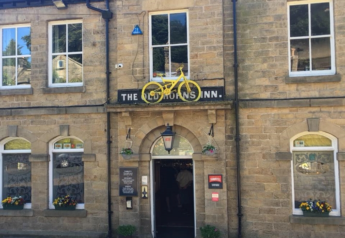 Exterior of The Old Horns Inn.
