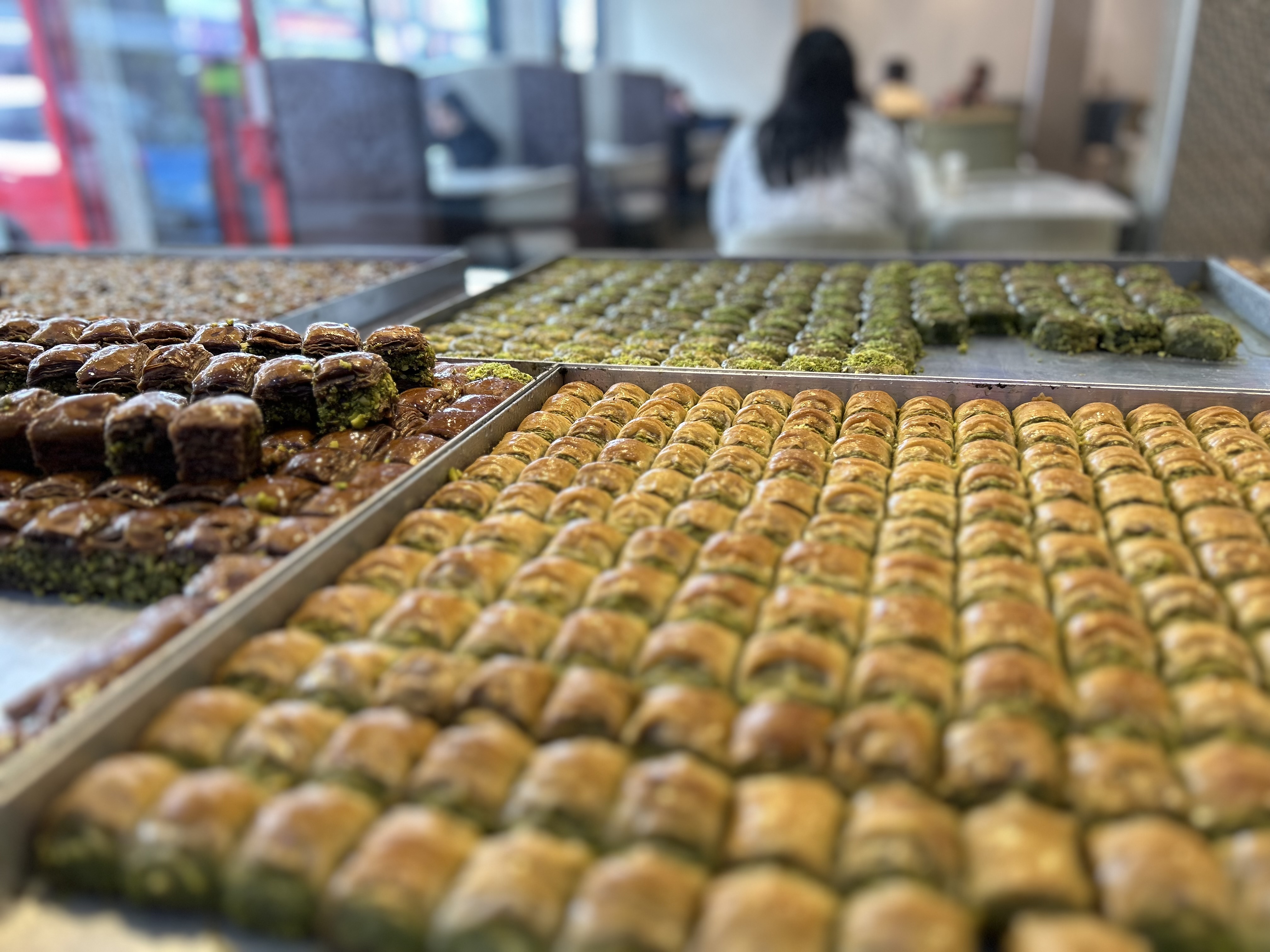 a close of image of the baklava 
