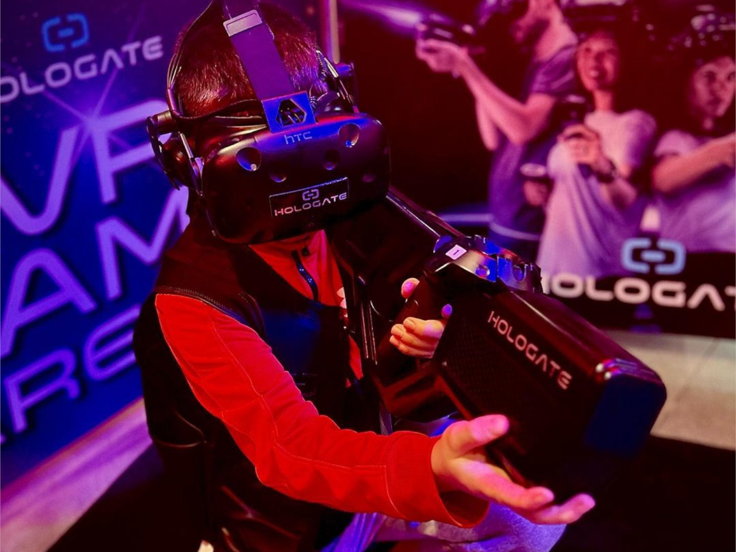 People playing games and having fun at Funstation, in Meadowhall.