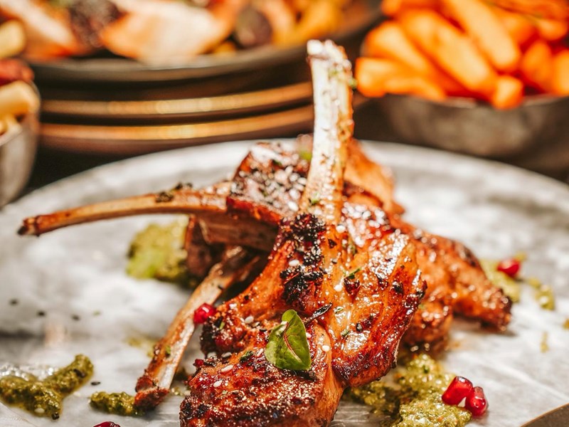 An amazing looking meat dish at Beju.